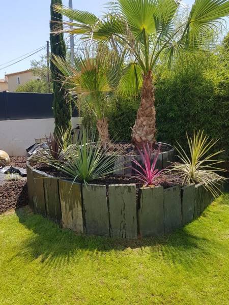 Massif en plaque de shist droite à Sanary proche de Toulon